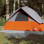 vidaXL Tente de camping à dôme 3 personnes orange imperméable