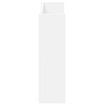 vidaXL Armoire à chaussures murale Blanc 80x18x60 cm Aggloméré