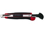 cutter professionnel Auto-Load, lame: 18 mm, noir/rouge WEDO