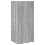 vidaXL Meuble TV mural sonoma gris 40 5x30x90 cm bois d'ingénierie