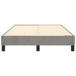 vidaXL Cadre de lit sans matelas gris clair 120x200 cm velours