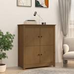 vidaXL Buffet Marron miel 83x41 5x100 cm Bois massif de pin
