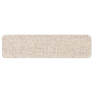 Tapis de marche vidaXL avec support en latex Crème 20x75 cm