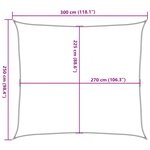 vidaXL Voile d'ombrage 160 g/m² Vert foncé 2 5x3 m PEHD