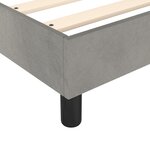 vidaXL Cadre de lit sans matelas gris clair 120x200 cm velours