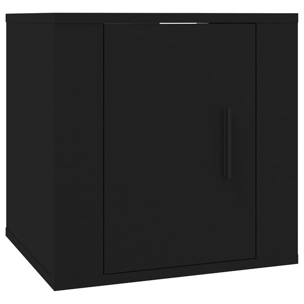 vidaXL Meuble TV mural Noir 40x34 5x40 cm