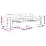 vidaXL Lit de jour avec matelas jaune 80x200 cm velours