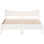 vidaXL Cadre de lit sans matelas blanc 120x200 cm bois de pin massif