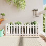 vidaXL Lit surélevé de jardin design de clôture 150x50x50cm pin massif