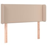 vidaXL Tête de lit avec oreilles Cappuccino 83x16x78/88 cm Similicuir