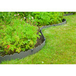 Nature Bordure de jardin décorative 0 13x12 m 3 mm gris
