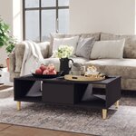 vidaXL Table basse gris 103 5x60x35 cm bois d'ingénierie
