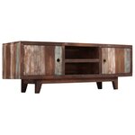 vidaXL Meuble TV Bois d'acacia massif Vintage 118 x 30 x 40 cm