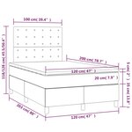 vidaXL Sommier à lattes de lit matelas et LED Rose 120x200cm Velours