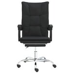 Chaise fauteuil siège pivotante de inclinable de bureau informatique étude similicuir noir 02_0024266
