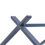 vidaXL Cadre de lit d'enfant Gris Bois de pin massif 70x140 cm
