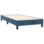 vidaXL Sommier à lattes de lit avec matelas et LED Bleu foncé 80x200cm