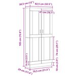 Bibliothèques vidaXL 2 Pièces Chêne Noir 82 5x30 5x185 cm Bois d'ingénierie