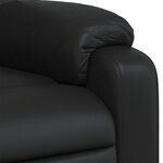 vidaXL Fauteuil de massage inclinable Noir Similicuir