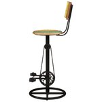 vidaXL Tabourets de bar lot de 2 bois de récupération massif