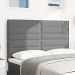 Tête de lit vidaXL Design simple Gris clair 140 cm en tissu velours