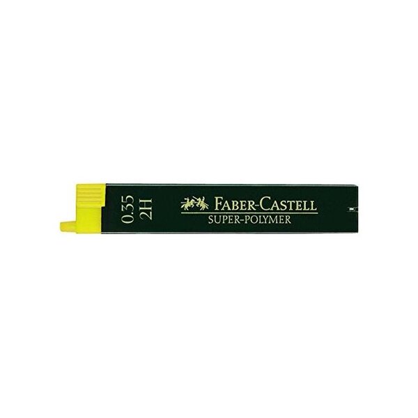 Boîte pack 12 mines super polymère 9063 s 0 35 mm 2h x 12 faber-castell