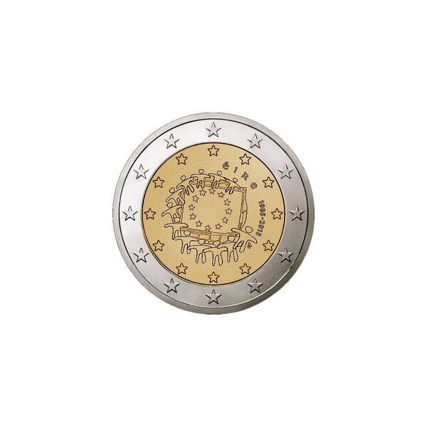 Monnaie 2 euros commémorative irlande 2015 - 30 ans du drapeau européen