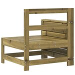 vidaXL Canapé de jardin accoudoir 69x62x70 5 cm bois de pin imprégné