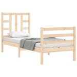 vidaXL Cadre de lit sans matelas bois de pin massif
