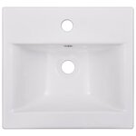vidaXL Ensemble de meubles de salle de bain Blanc brillant Aggloméré