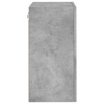vidaXL Meuble TV mural gris béton 40 5x30x60 cm bois d'ingénierie