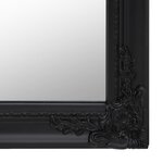 vidaXL Miroir sur pied Noir 50x200 cm