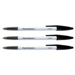 Stylo à Bille 045 Pointe Fine Noir x 3 Paper Mate