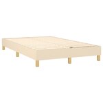 vidaXL Cadre de lit sans matelas crème 120x200 cm tissu