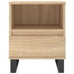 vidaXL Table de chevet chêne sonoma 40x35x50 cm bois d’ingénierie