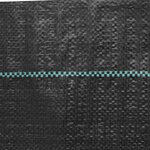 vidaXL Membrane anti-mauvaises herbes noir 4x25 m PP