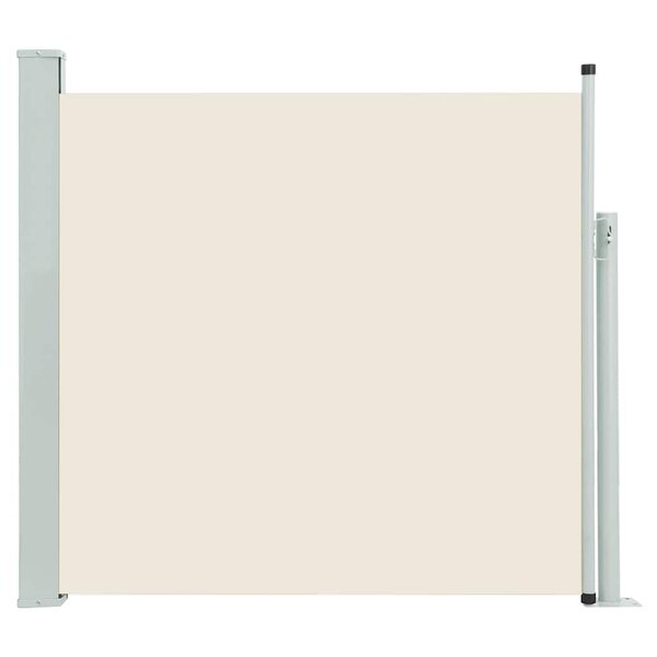 vidaXL Auvent latéral rétractable de patio 100x500 cm Crème