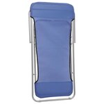 vidaXL Chaises plage pliantes lot de 2 textilène acier enduit poudre