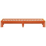 vidaXL Lit de jour avec lit gigogne cire marron 80x200 cm pin massif
