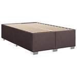 vidaXL Sommier à lattes de lit avec matelas Marron foncé 100x200 cm