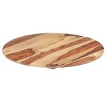 vidaXL Dessus de table bois massif d'acacia rond 25-27 mm 40 cm