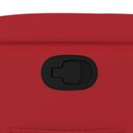 vidaXL Fauteuil inclinable Rouge Similicuir