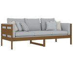 vidaXL Lit de jour sans matelas marron miel bois pin massif 80x200 cm