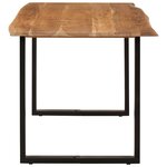 vidaXL Table de salle à manger 154x80x76 cm Bois d'acacia solide