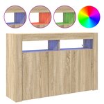 vidaXL Meuble de rangement Chêne Sonoma Bois d'ingénierie 116 x 30 x 75 cm