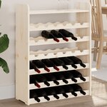 vidaXL Casier à vin et panneau supérieur 67 5x25x87 cm bois pin massif