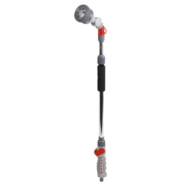 DIPRA Lance articulée Telescop'O - 6 jets - Métal et plastique - Gris, rouge et noir