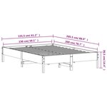 vidaXL Cadre de lit sans matelas 150x200 cm bois de pin massif