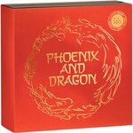 Pièce de monnaie en Meteorite 1 Dollar g 31.1 (1 oz) Millésime 2022 PHOENIX AND DRAGON