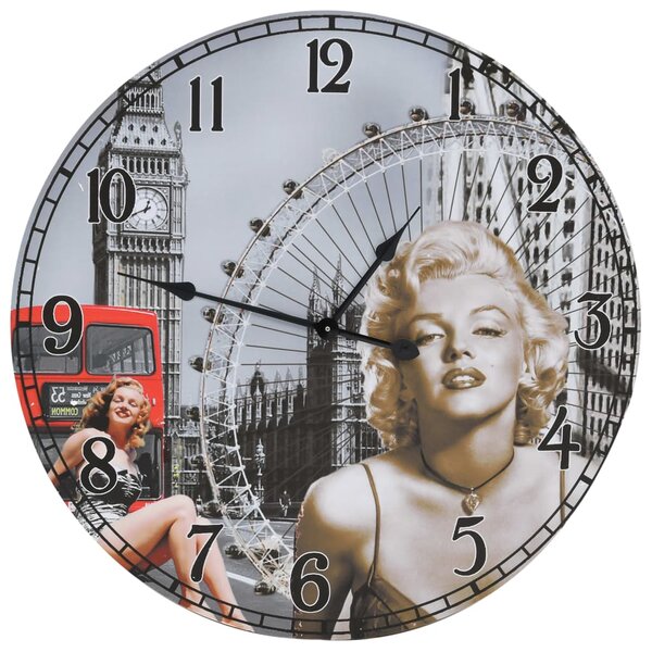 vidaXL Horloge murale vintage Marilyn Monroe 60 cm